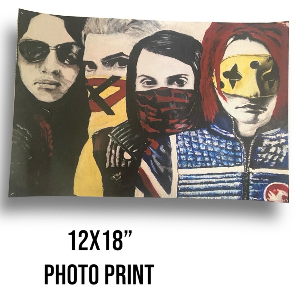 🎸My Chemical Romance🎸MCR Rock Band Gerard & Mikey Way Ray Toro Bob Bryar Poster